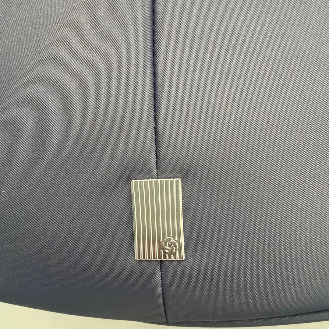 サムソナイト ネイビー ハーフムーン ショルダーバッグ 新品タグ付