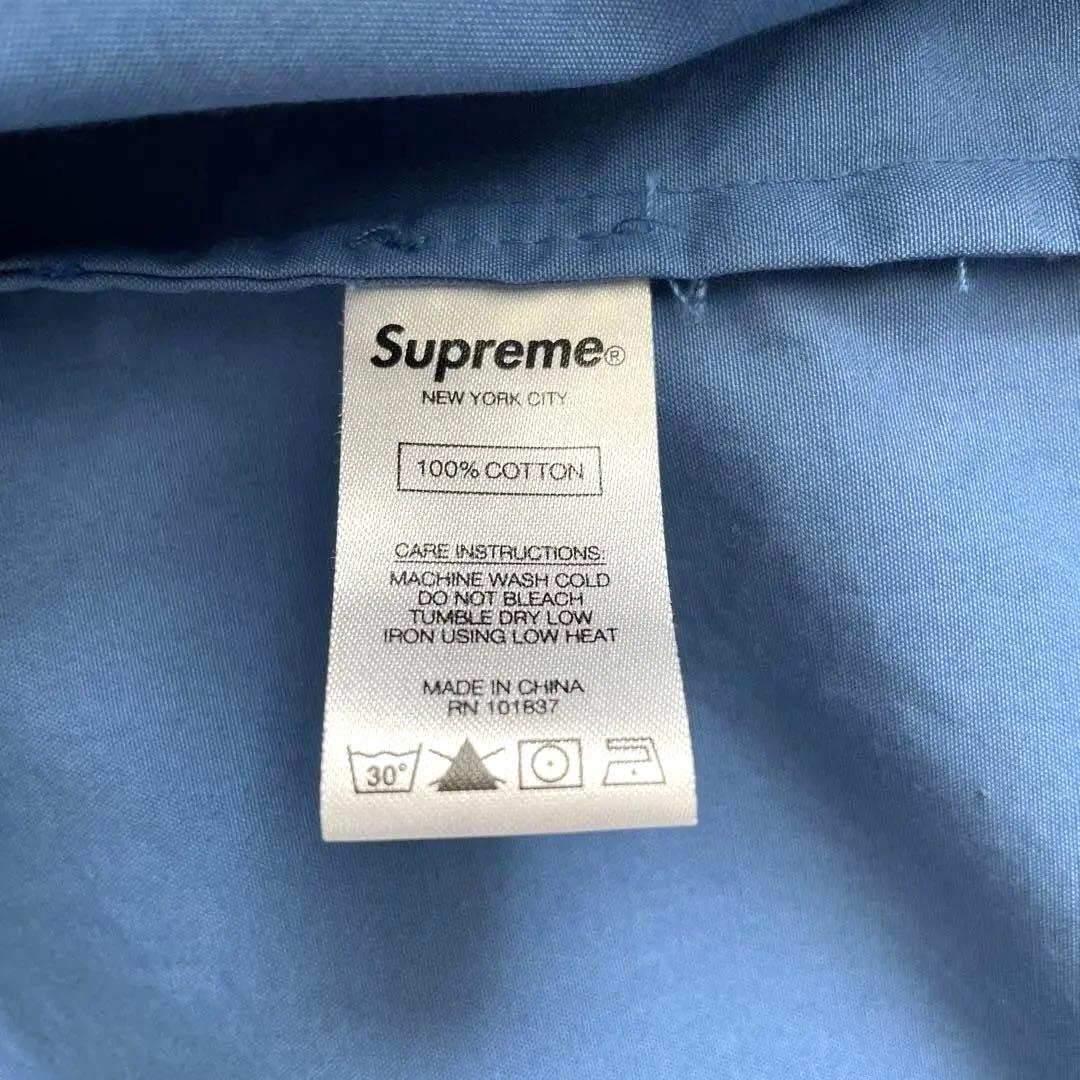 チ*ー様 Supreme フード付きナイロンジャケット M ライトブルー