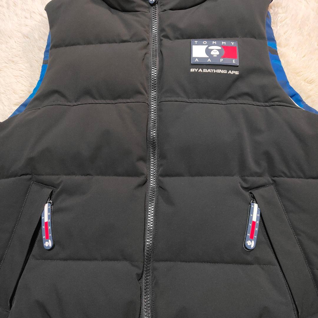 希少品✨新品級✨L相当✨エイプ トミー コラボ リバーシブル 中綿ベスト