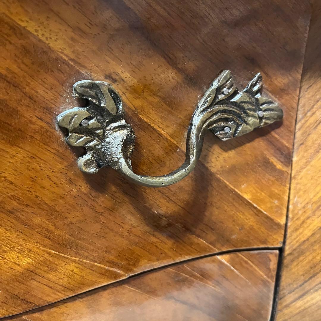 アンティーク　ルイ15世様式　コモード　チェスト　大理石天板 猫脚　真鍮