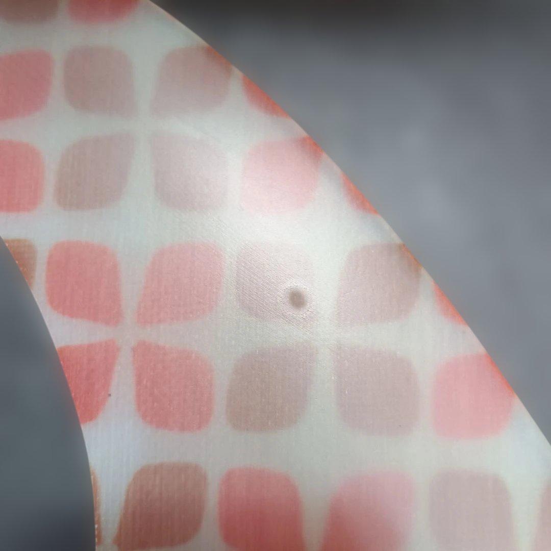 １０インチ　アートグラス仕様　ロングボード　シングルフィン ファイバーグラス製