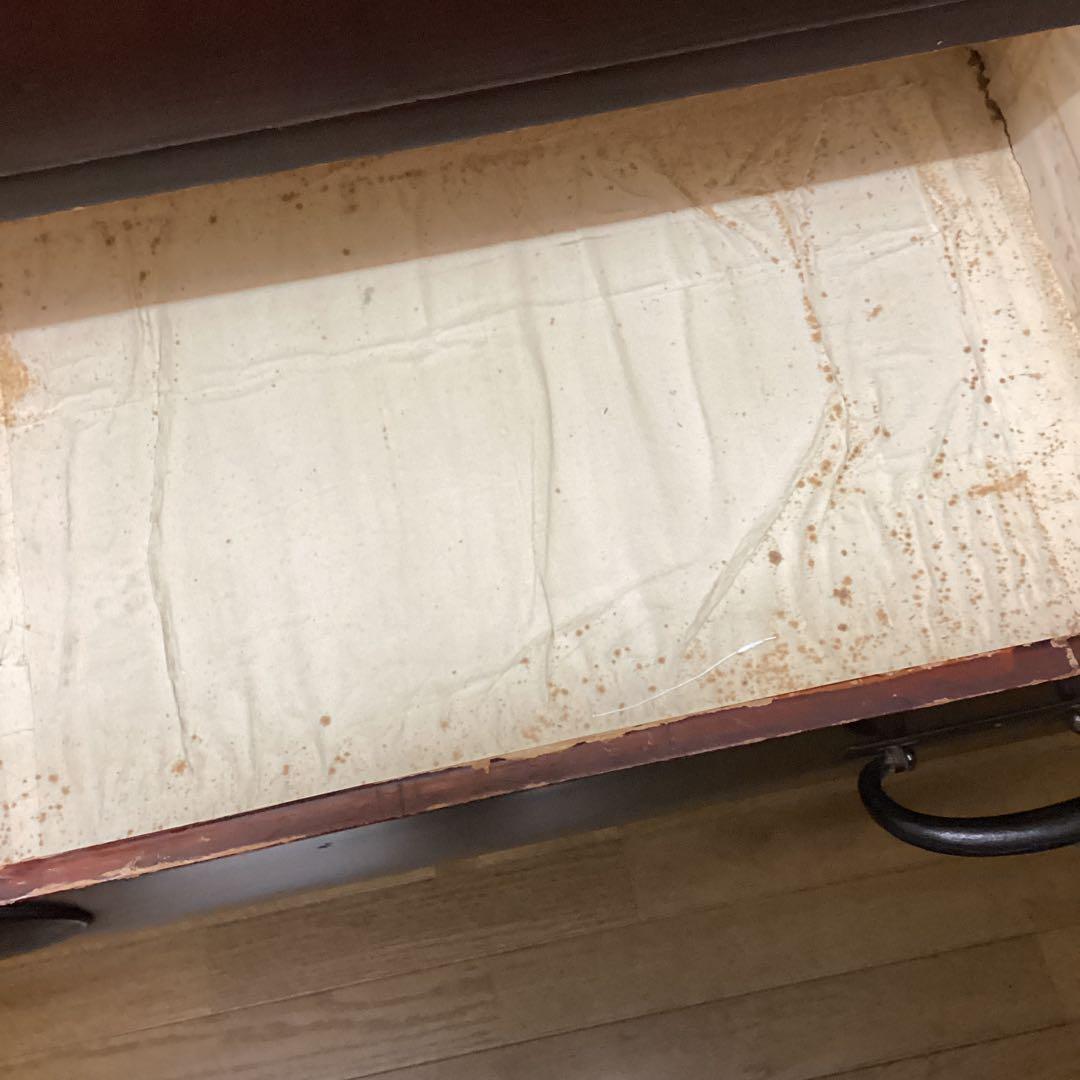 レトロ　金具付き木製タンス