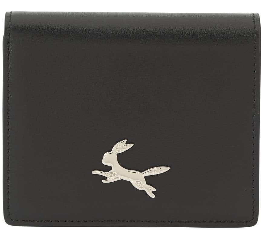 本革キーホルダー 二つ折り財布 ブラッキー