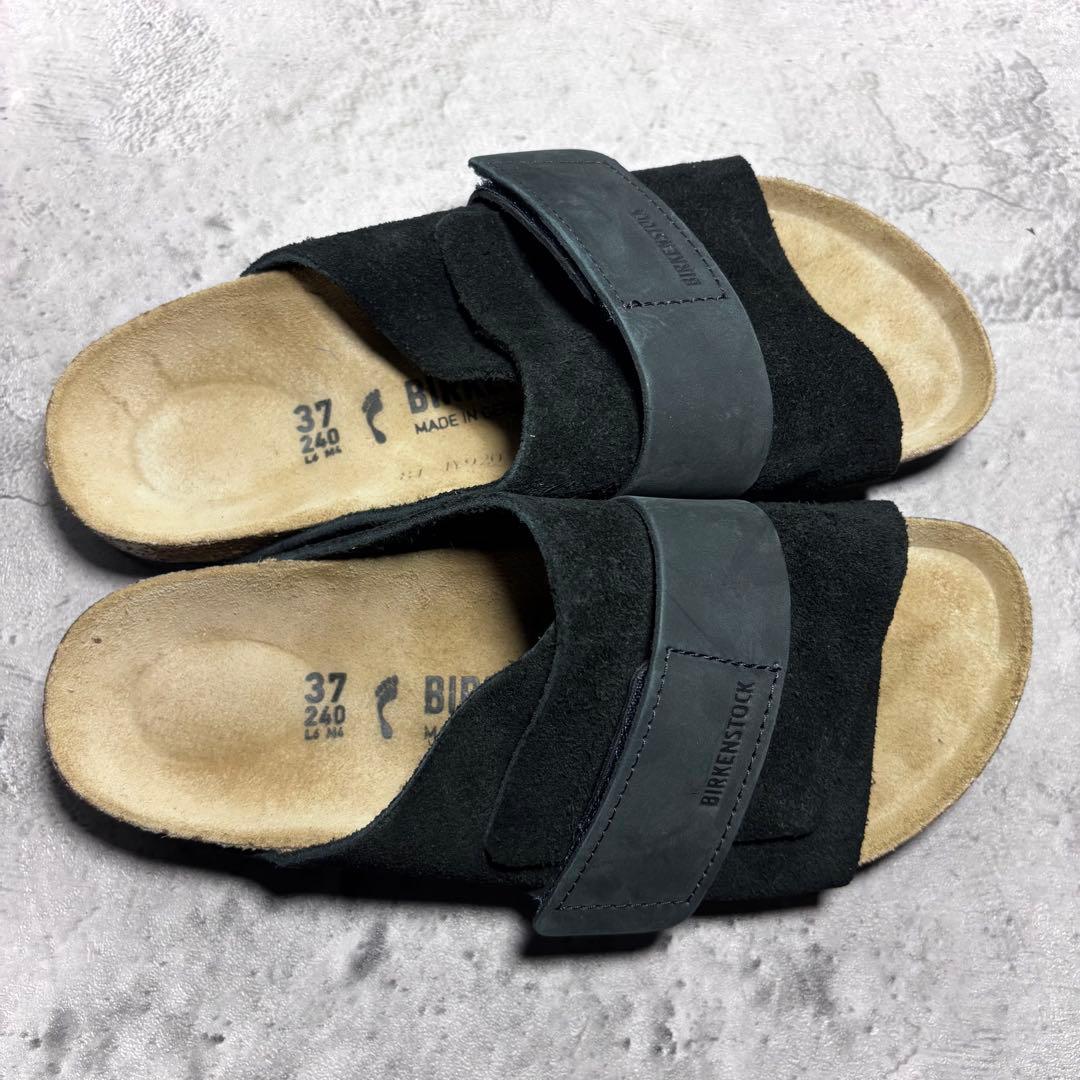 【岡田幸広！】ビルケンシュトック キョウト 37 黒 スエード レザー