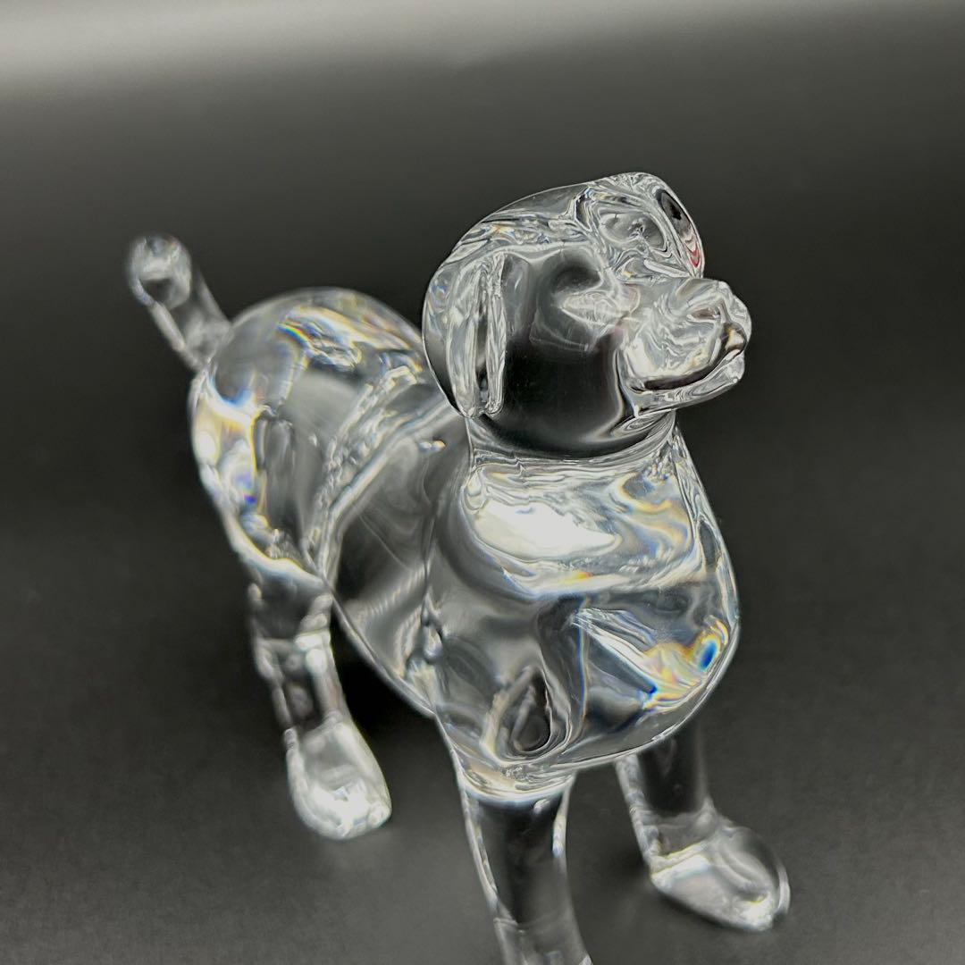 【未使用品品】Baccarat バカラ 置物 インテリア オブジェ　 犬 戌