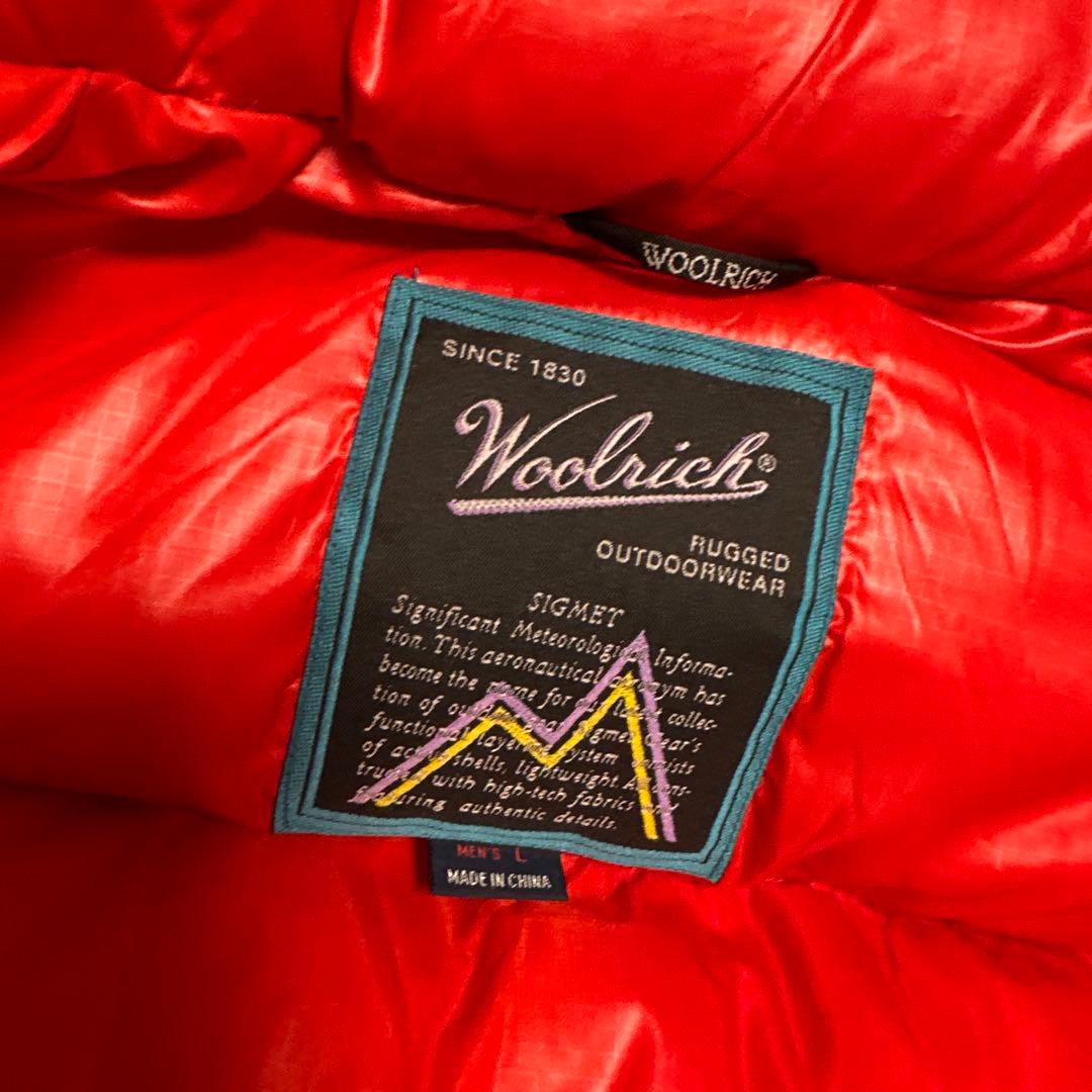 90s ウールリッチ/WOOLRICH ダウンジャケット　レッド　L 肉厚