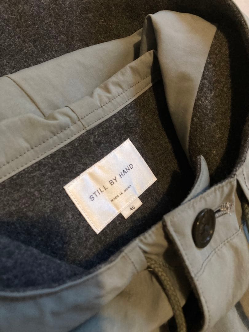 STILL BY HAND スティルバイハンド　塩縮ナイロンハーフコート