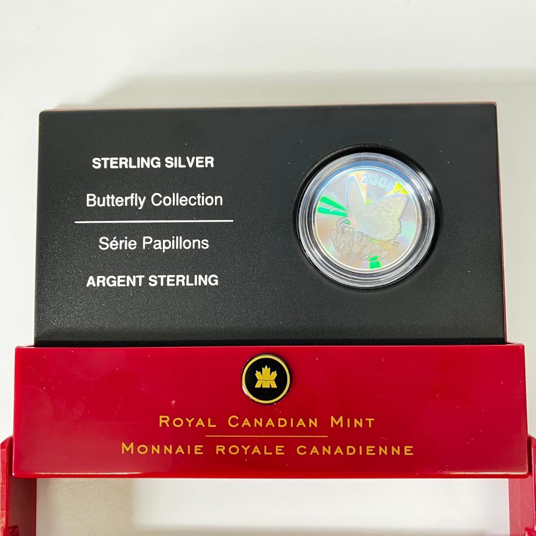 カナダ王立造幣局発行「バタフライコレクション」ヒョウモンチョウ 2005年