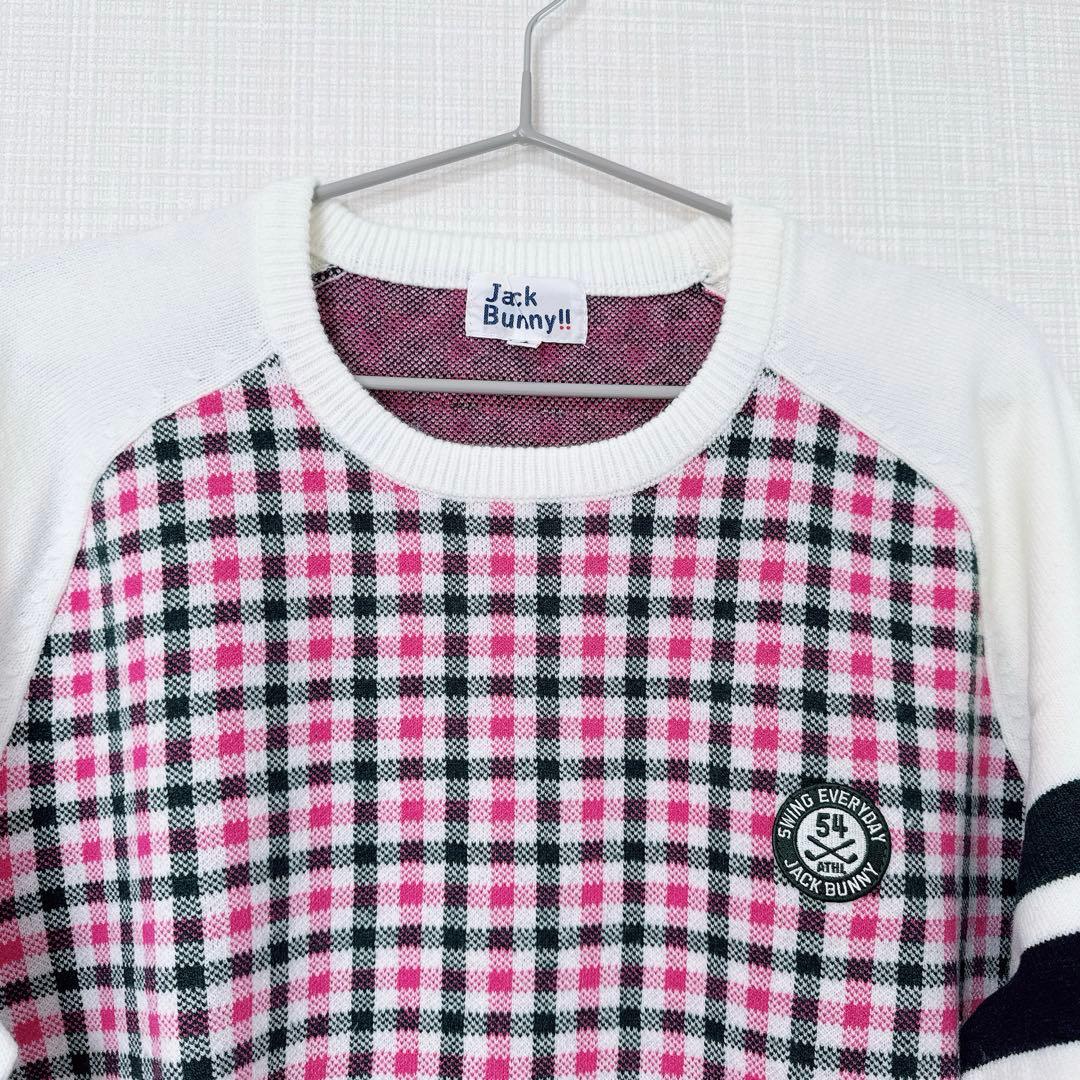 ジャックバニー メンズ チェック柄 セーター サイズ6