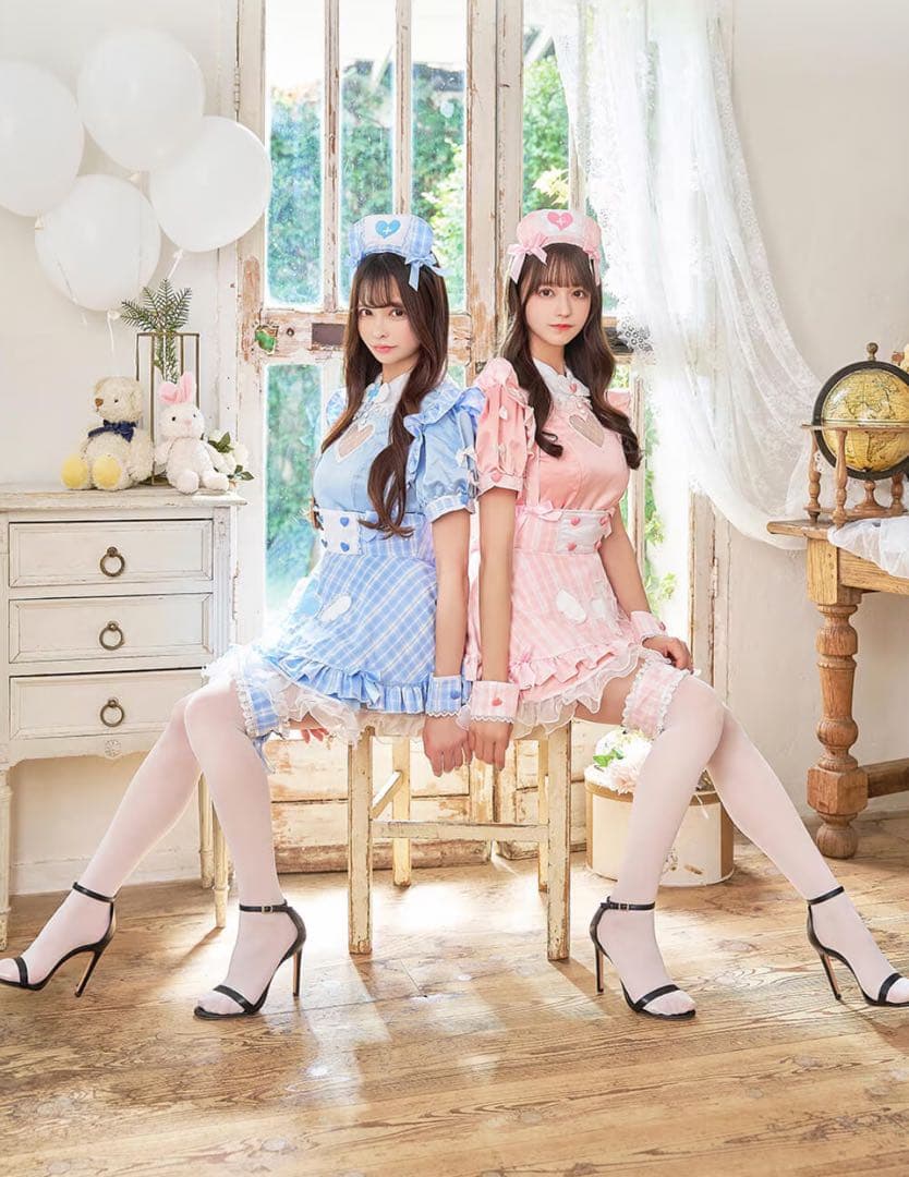 完売カラー♡Malymoon アイドルチェックナース ピンク 新品 匿名配送