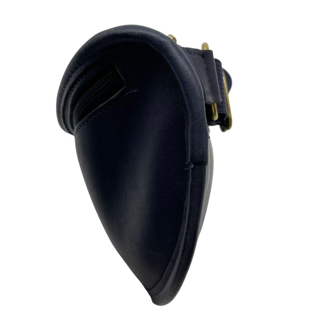 オールドコーチ 0987 ショルダーバッグ アトランタ 三日月 レザー 紺色