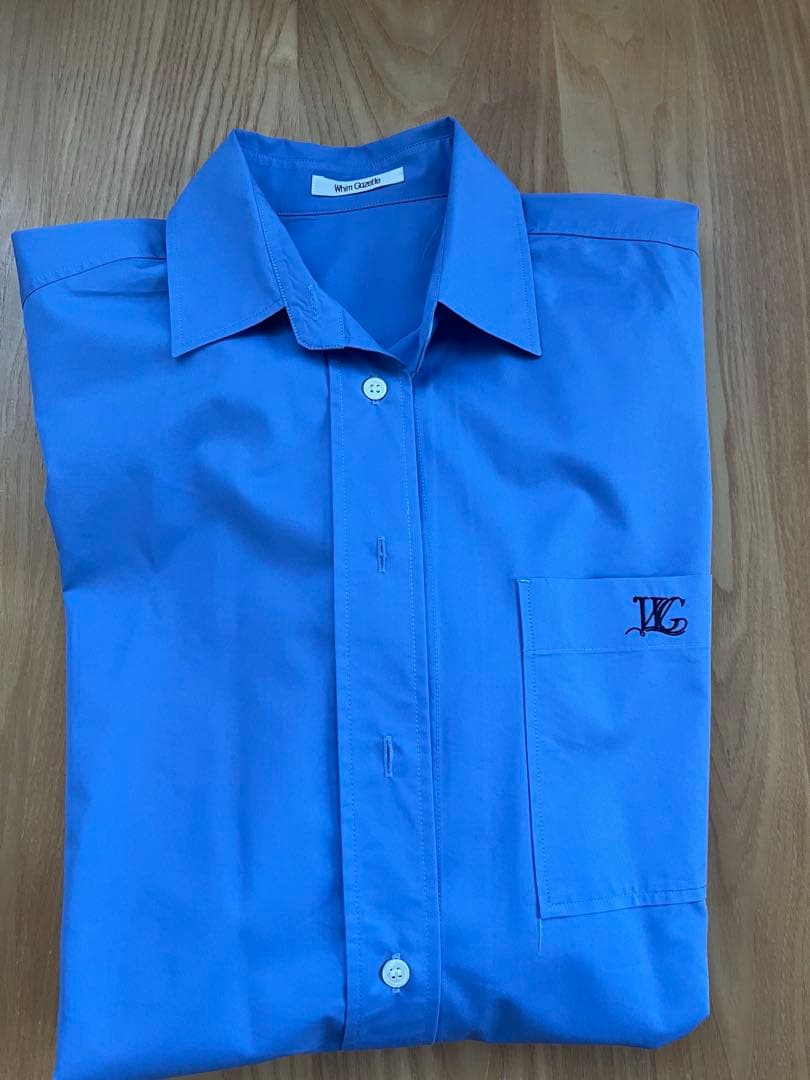 Whim Gazette ロゴシシュウオーバーシャツ　ウィムガゼット