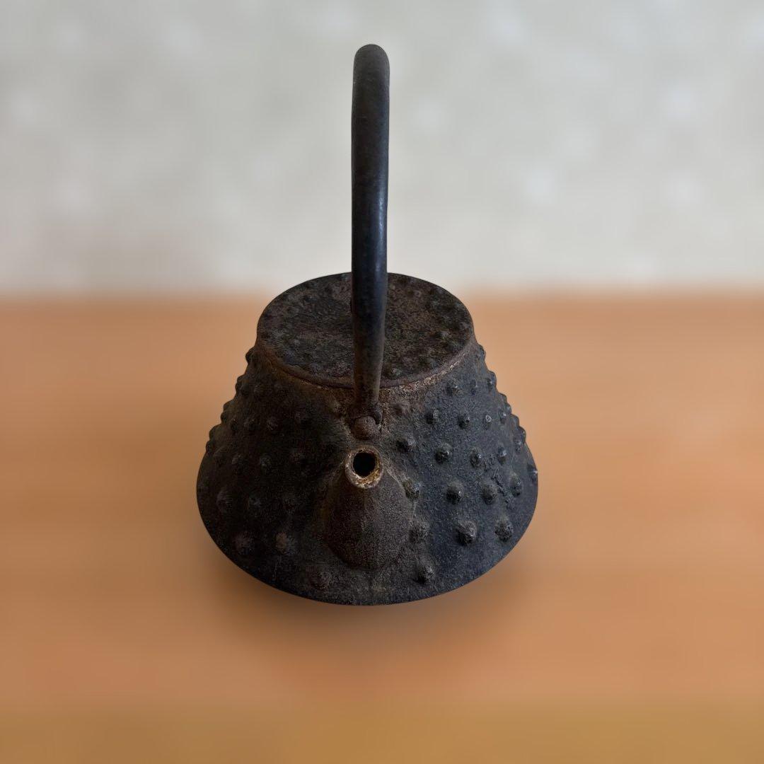 南部鉄器 鉄瓶 大アラレ鉄瓶 宝生堂造 骨董品 時代物 アンティーク