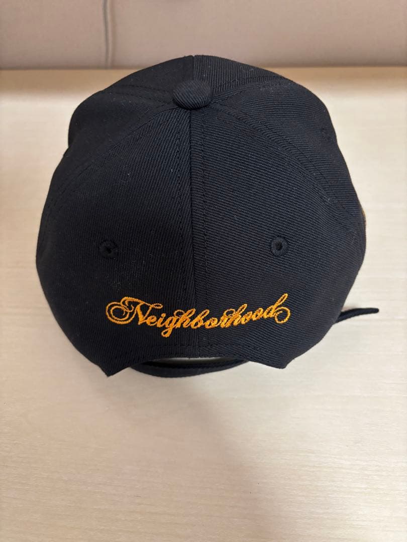 NEIGHBORHOOD ベースボールキャップ ブラック・ゴールド