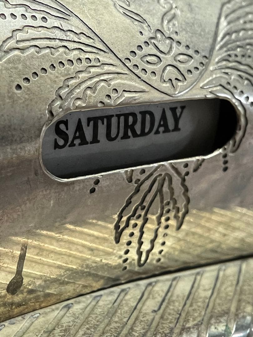 フランス製アンティーク　卓上　万年　カレンダー