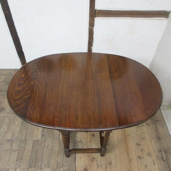 イギリス アンティーク 家具 ゲートレッグテーブル ツイスト 英国 6156e