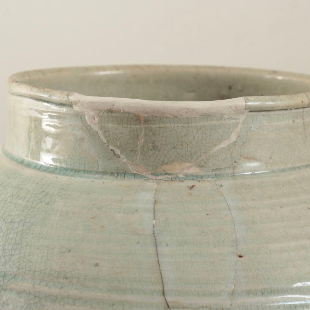 李朝 丸壺 朝鮮美術 古美術 古道具 アンティーク 古壺 李朝壺