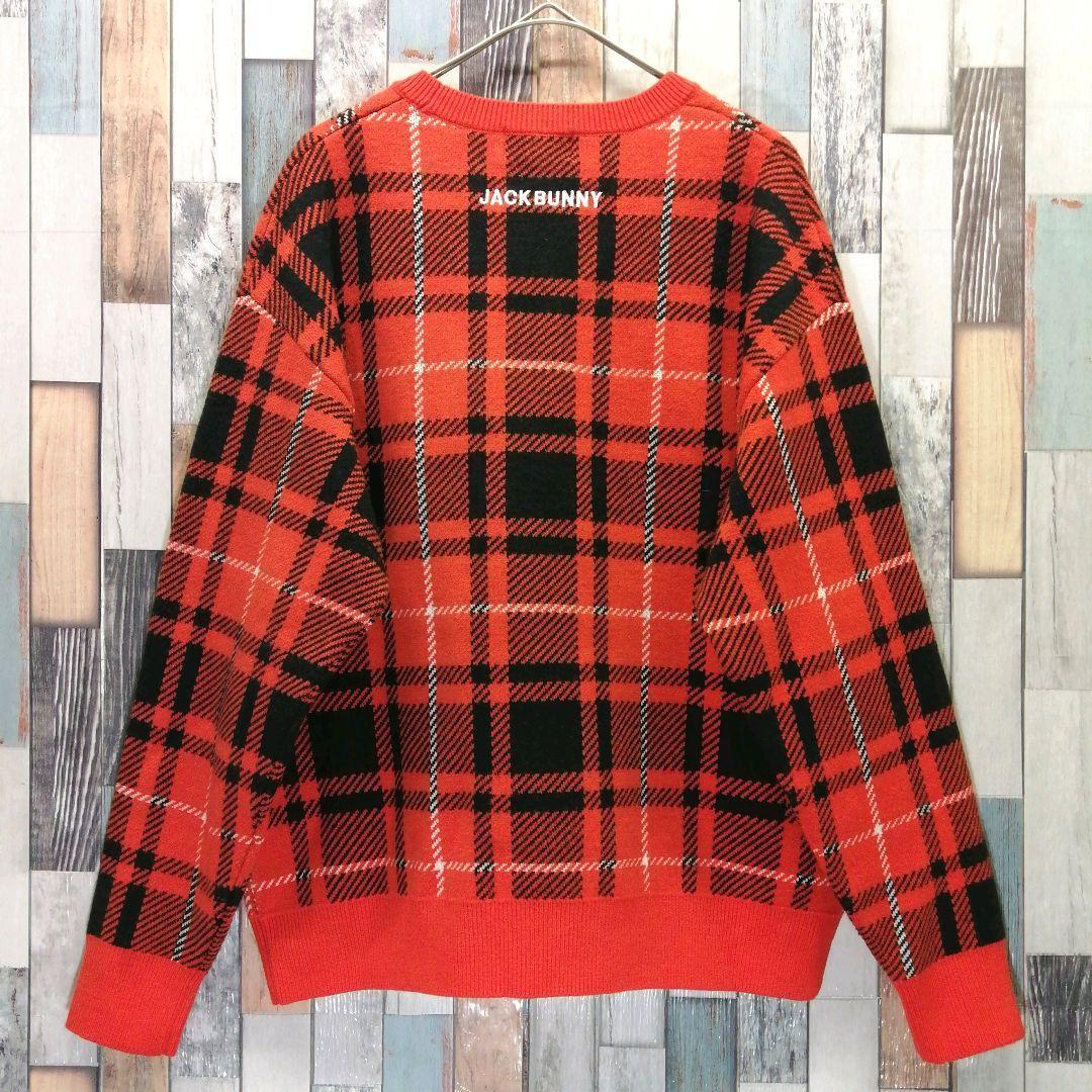 Jack Bunny　ジャックバニー　ドラえもん　ニット　チェック柄