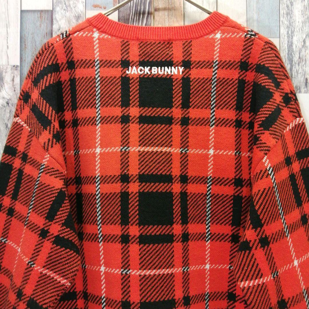 Jack Bunny　ジャックバニー　ドラえもん　ニット　チェック柄