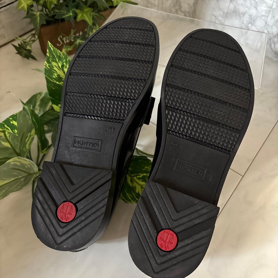 ⭐︎専用⭐︎HUNTER ハンター　リボンペニーローファーレインシューズ UK6