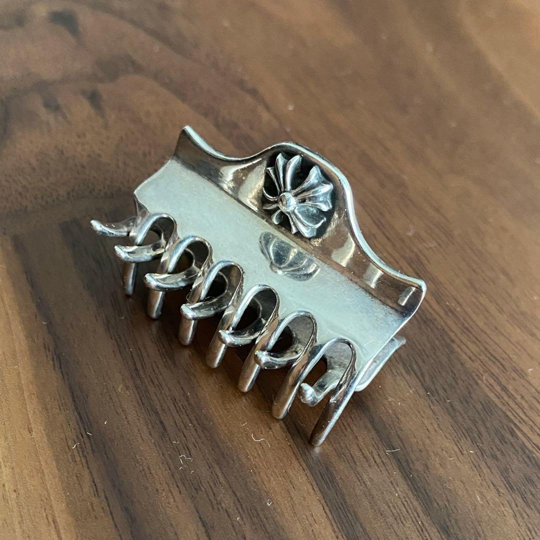 k*n様 CHROME HEARTS CHプラス ヘアクリップ バレッタ シルバ