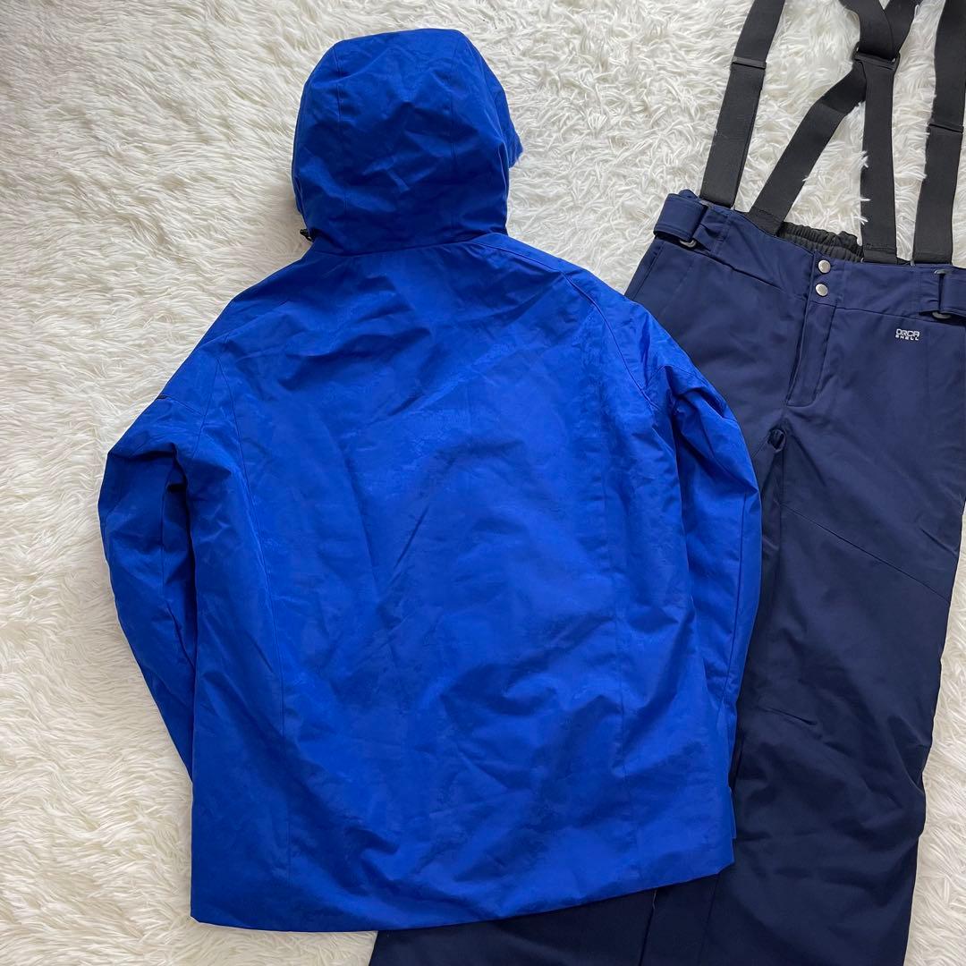 高級感✨フェニックス スキーウェア セット 上下 メンズ M 青 黒 総柄