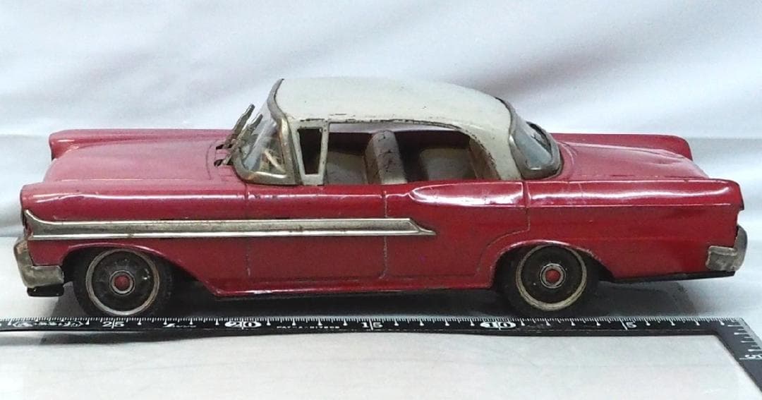 米澤【 マーキュリー モントクリア赤ワイパー連動】tinブリキtoy car箱無