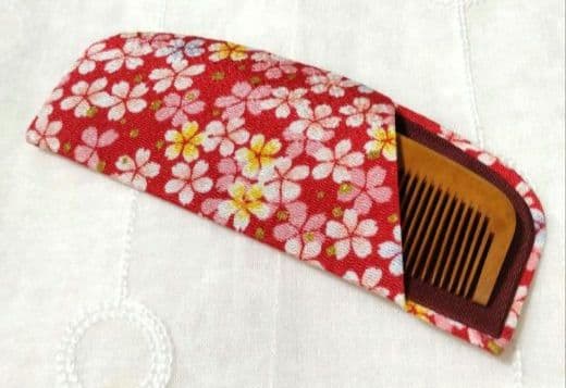 【未使用】本つげ櫛　お六ぐし　13cm