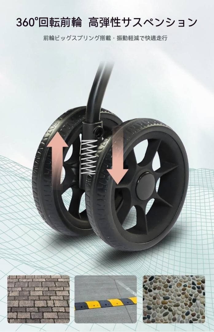 ソフトキャリー一体型折りたたみペットカート