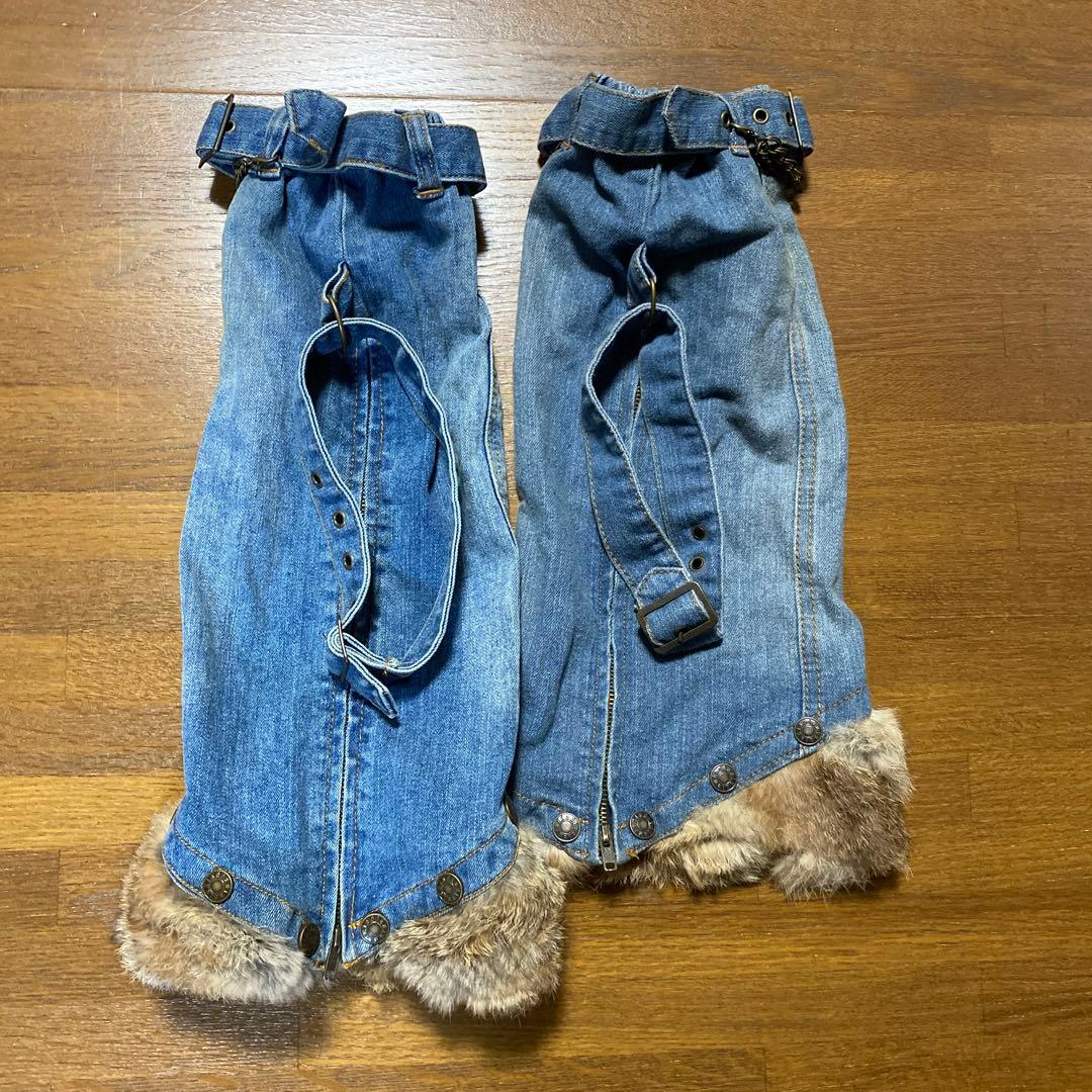 d.i.a. ファー付き　　レッグウォーマー