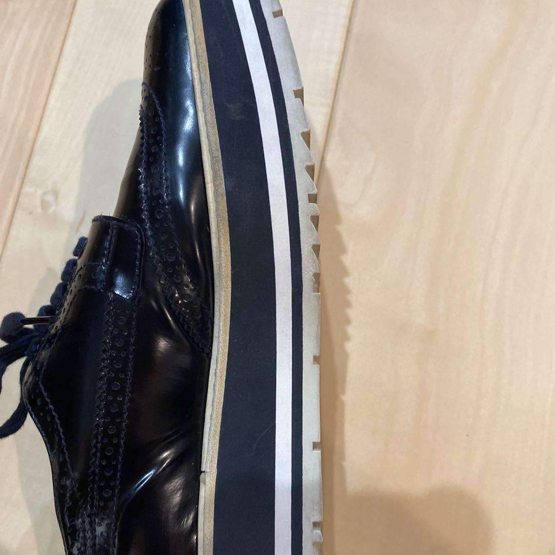 PRADA ウィングチップ レースアップシューズ　36