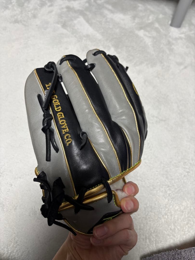 Rawlings 軟式グローブ 右投げ用 黒/グレー/金