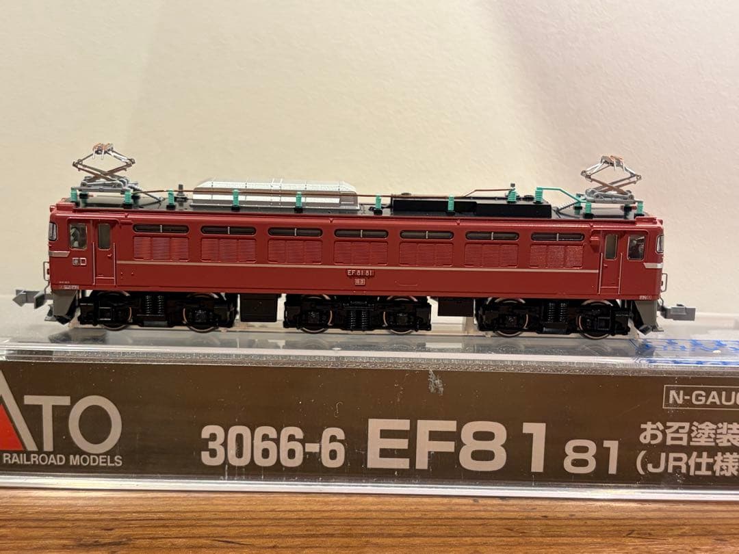 鉄道模型　Nゲージ　KATO 3066-6 EF81 81 お召塗装　JR仕様