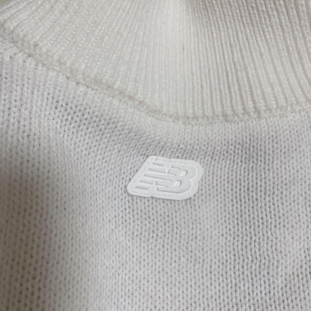 ニューバランス　ゴルフウェア　ニットジャケット　長袖　ポケット　ジップアップ