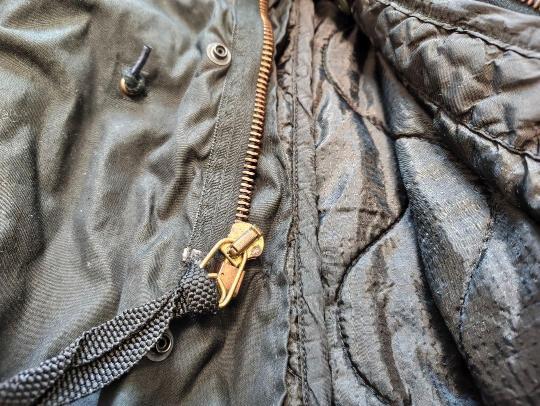 ジャケット・アウター anytee M-65 FISHTAIL PARKA SUPER BLACK