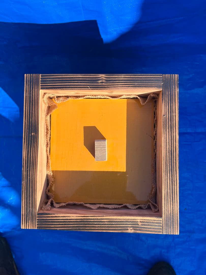 ニホンミツバチ　営巣用巣箱2段　板厚3cm　重箱式巣箱