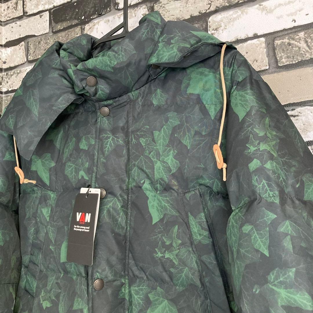 【未使用】VAN アイビー柄 ダウンジャケット ボタニカル柄 オシャレ メンズ