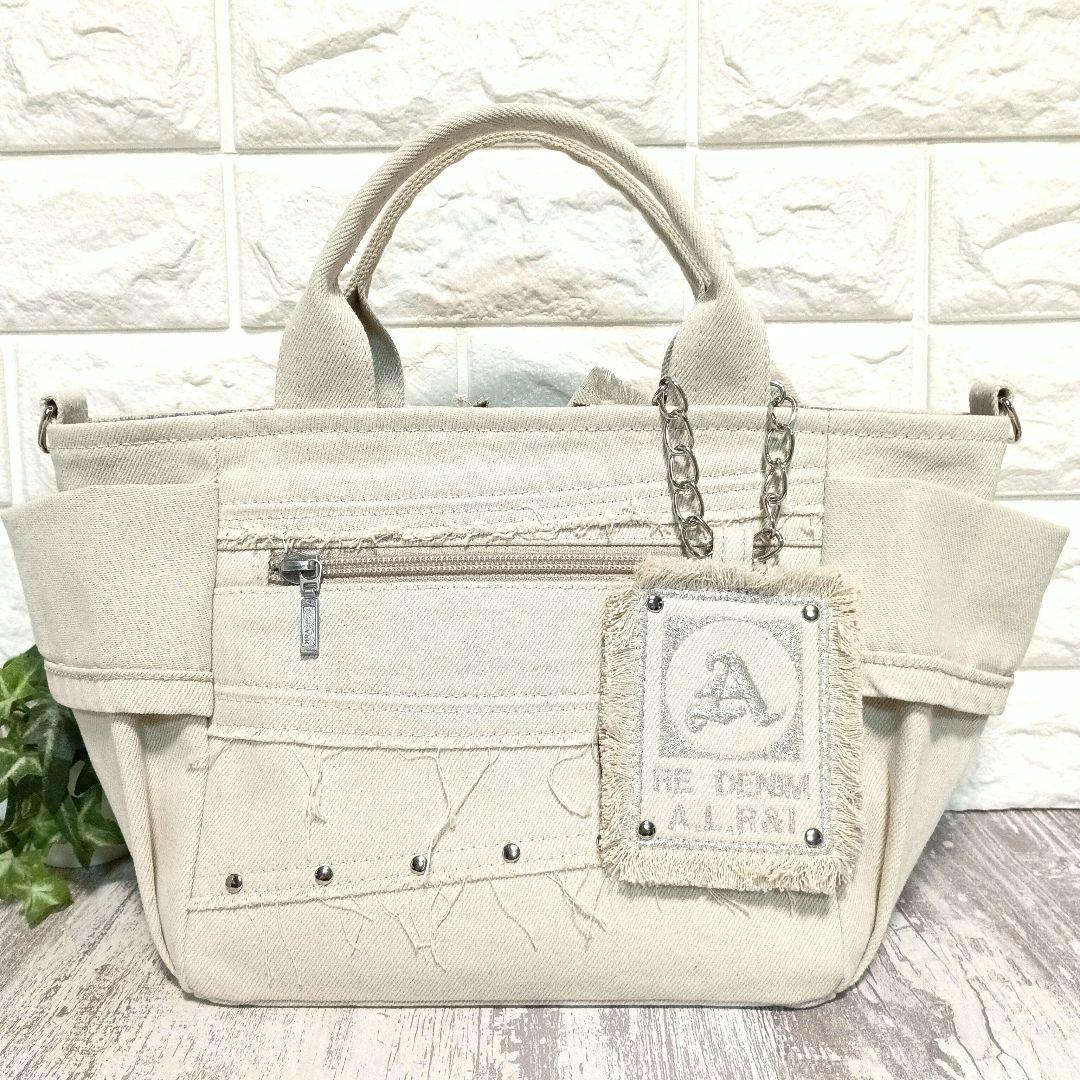 リメイクデニム★パッチワークサイドポケットトートバッグ Full set