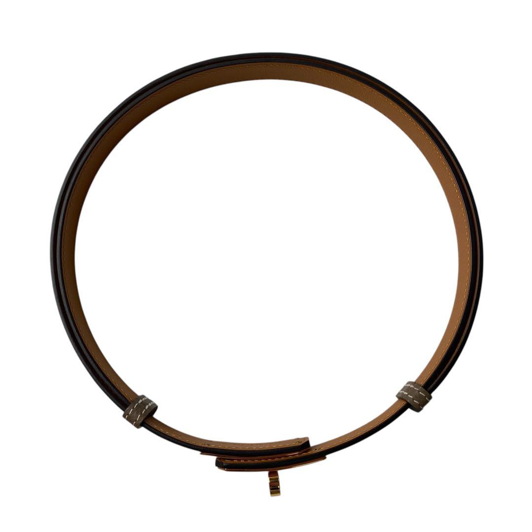 美品 エルメスHERMES ケリーベルト B刻印 ゴールド金具 エトゥープ