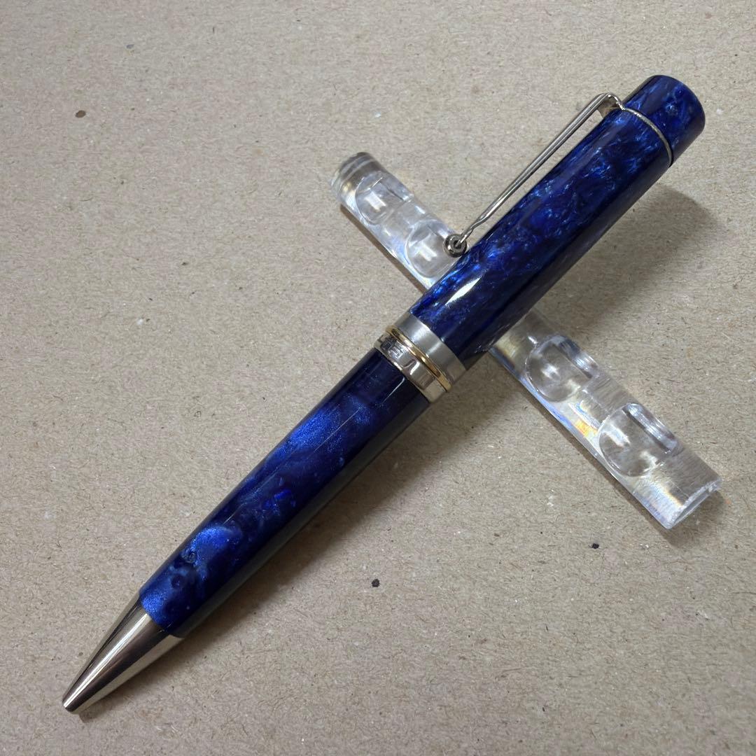 廃盤 DELTA デルタ ヴィンテージ コレクション ブルー ボールペン 回転式