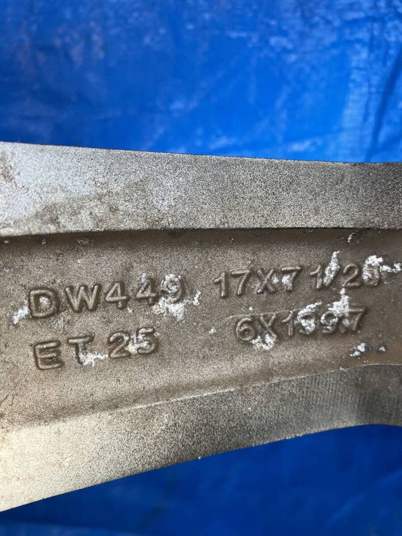 ランクルプラド　ホイールスタッドレス4本セット　ブリザック 17インチ