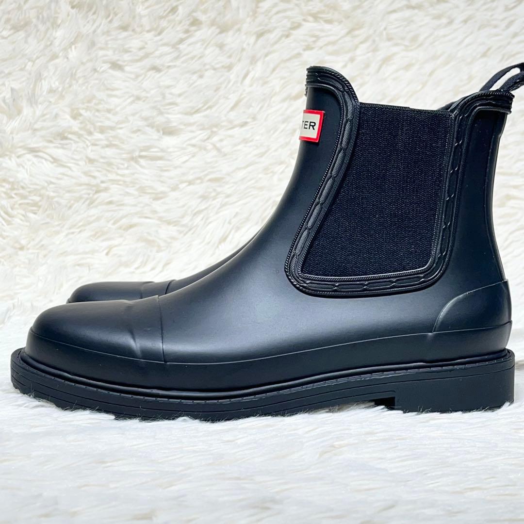 未使用級☆ハンター コマンド チェルシーブーツ 24㎝ 黒 完全防水 サイドゴア