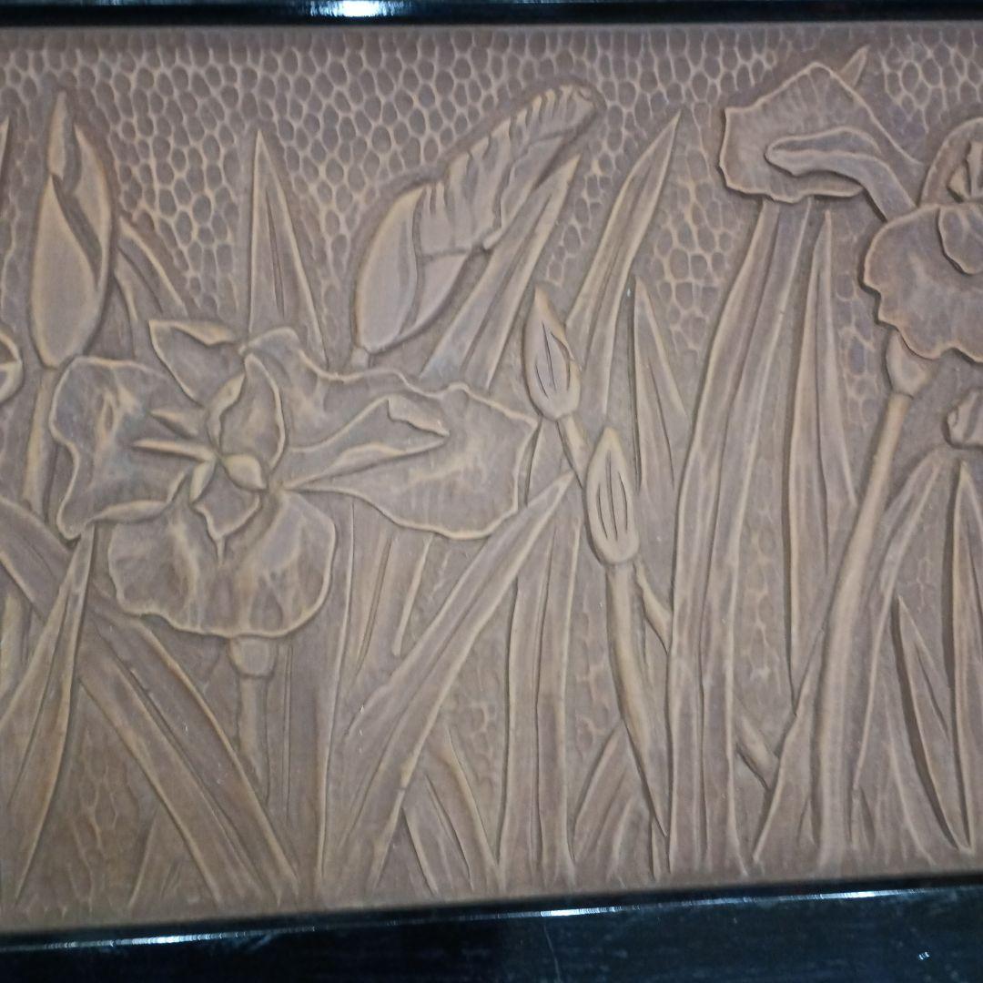 5707）鎌倉彫？？？　戸棚の引き戸　収納？　箪笥？