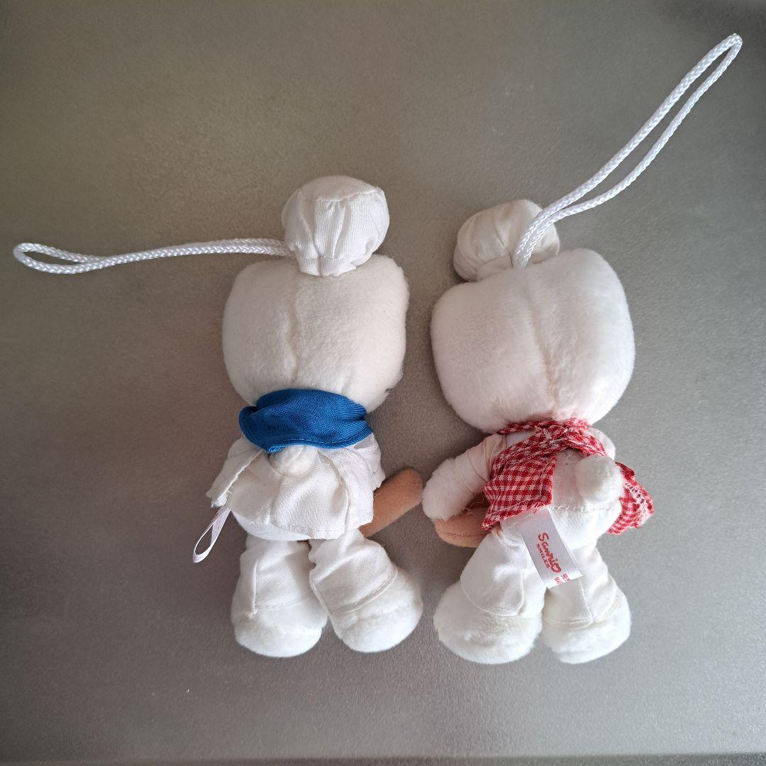 キティ&ダニエル　パン屋さん　ぬいぐるみマスコット　当時物