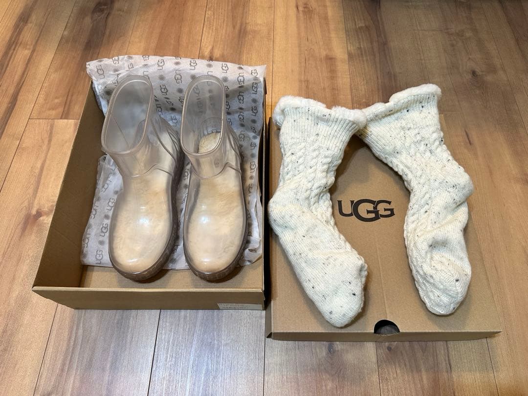 UGG ドリズリータ クリア レインブーツ サイズ7