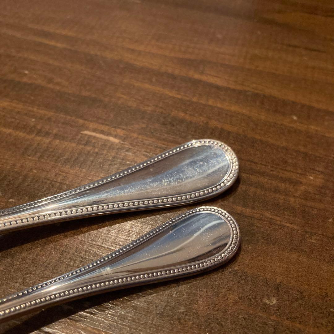 【美品】クリストフル　マルリー&パール　スプーンとケーキフォーク　4本組