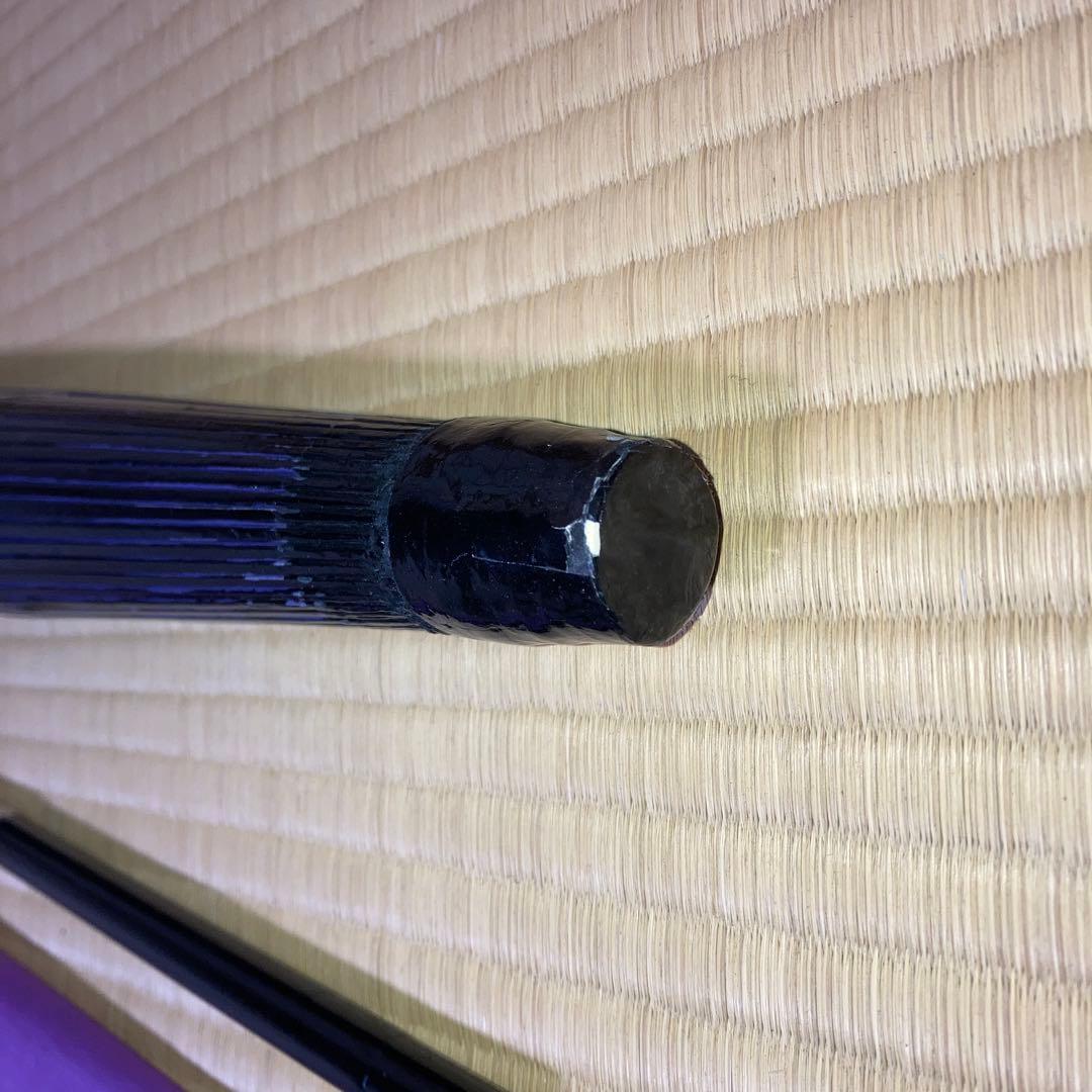 美品 紫 白 絹傘 真鍮のネジ継ぎ 舞傘 日傘 日本舞踊 おどり傘 布袋付