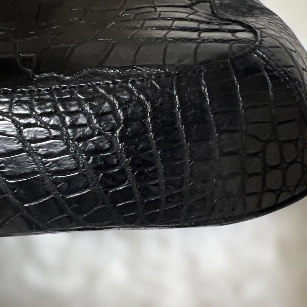 ADMJ マットクロコダイル革　バッグ