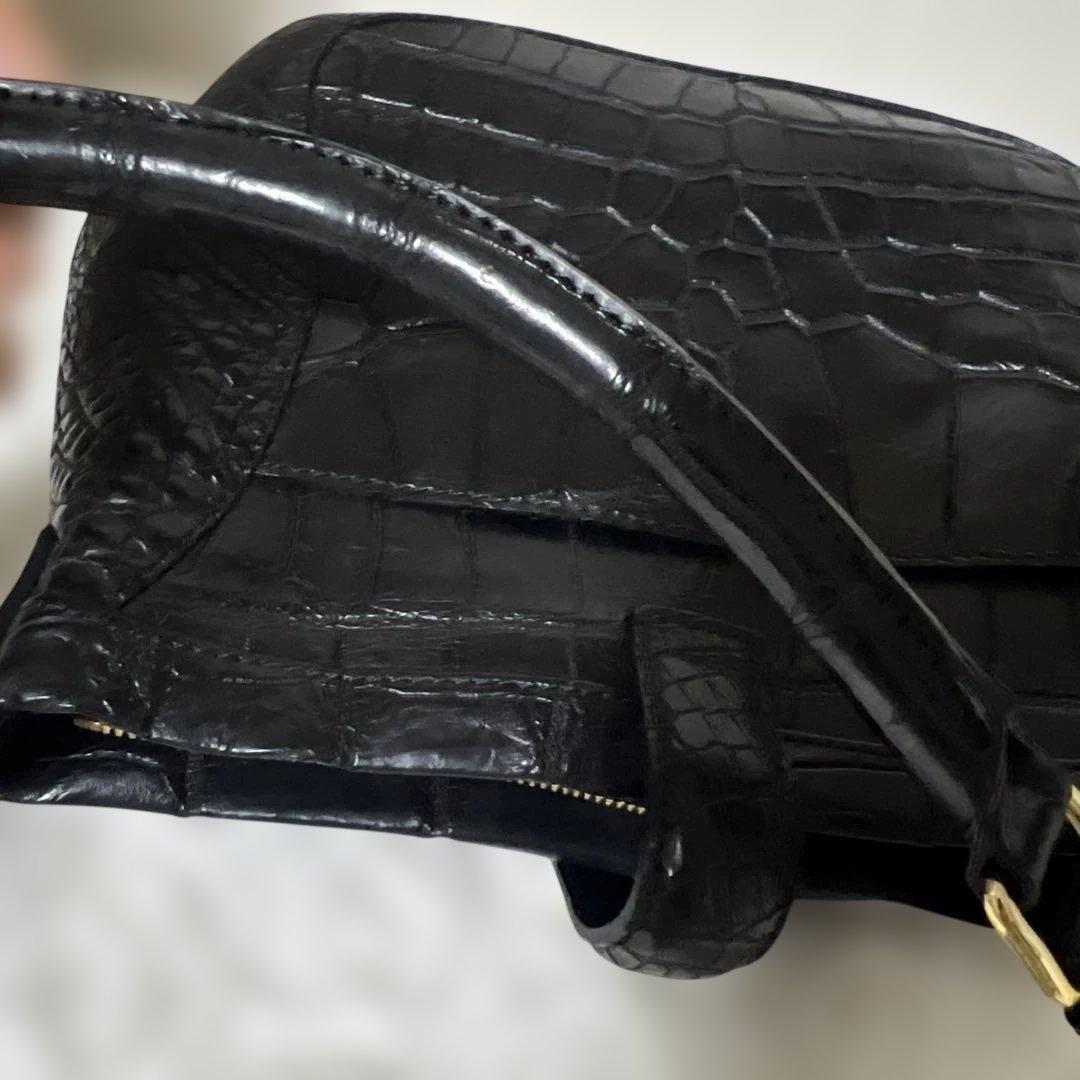 ADMJ マットクロコダイル革　バッグ