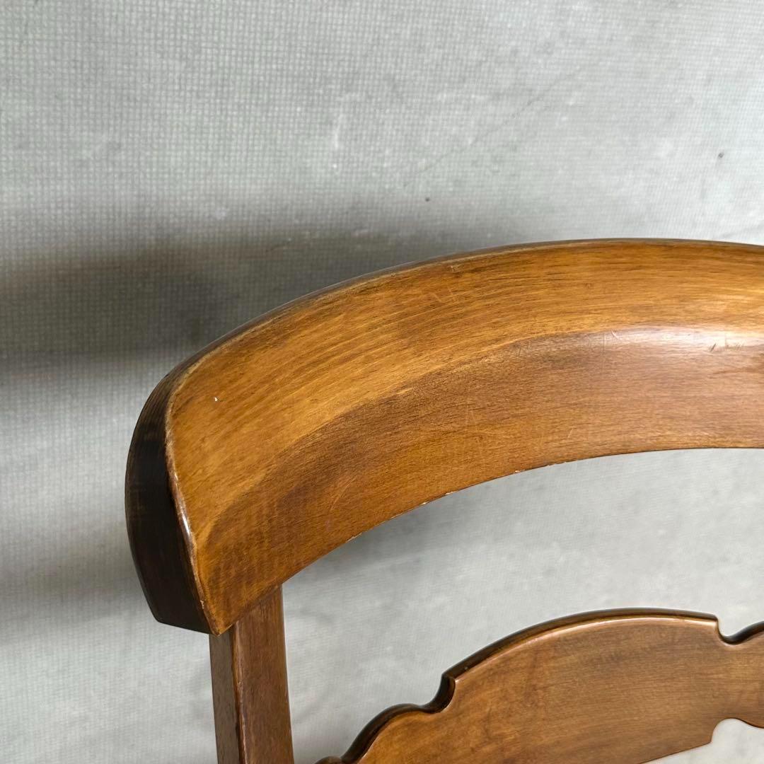 ✿昭和レトロ✿ 東洋ファニチャー ダイニングチェア ヴィンテージウッド 無垢